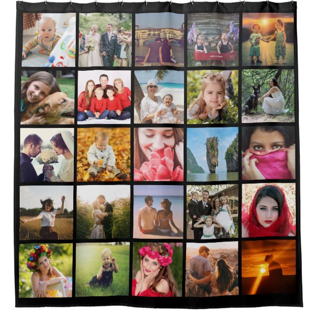 Upload photo shower curtain (Front)