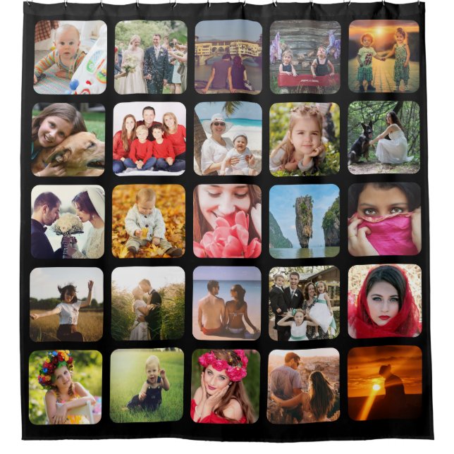 Upload photo shower curtain (Front)