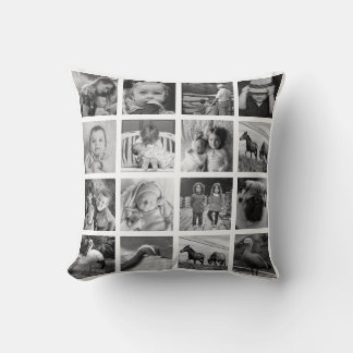 Upload photo throw pillow