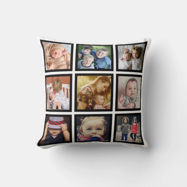 Upload photo throw pillow (Front)