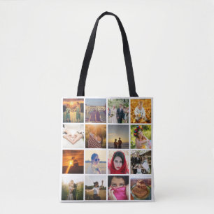 Upload photo tote bag