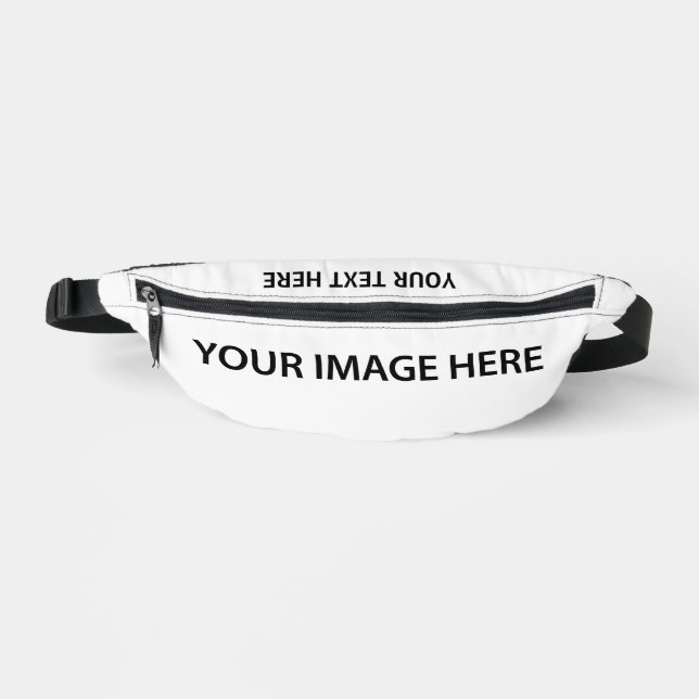Upload Photos & Add Text – Simple Picture Fanny Pack (Front)