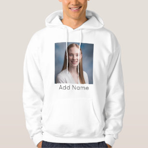 upload picture Custom Photo and Name Personalized  Hoodie