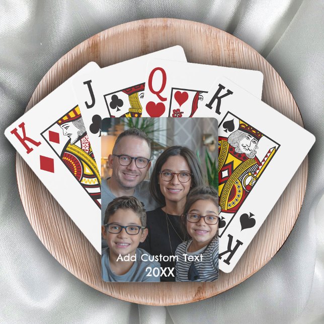 upload picture Custom Photo and Name Personalized  Playing Cards (Creator Uploaded)