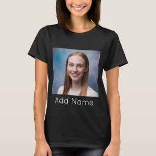 upload picture Custom Photo and Name Personalized  T-Shirt