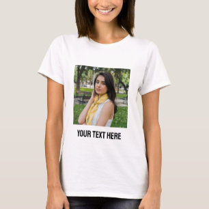 upload picture Custom Photo and text Personalized  T-Shirt