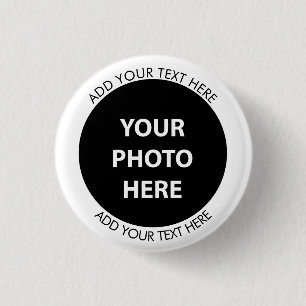 Upload Picture Photo & Add Text – Customize 1 Inch Round Button