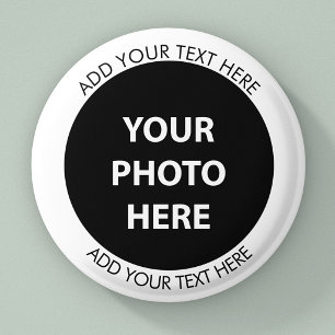 Upload Picture Photo & Add Text – Customize 1 Inch Round Button