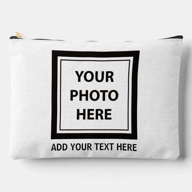 Upload Picture Photo & Add Text – Customize Accessory Pouch (Front)
