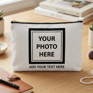 Upload Picture Photo & Add Text – Customize Accessory Pouch