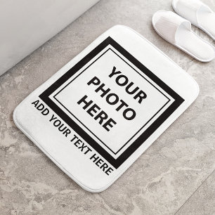 Upload Picture Photo & Add Text – Customize Bath Mat