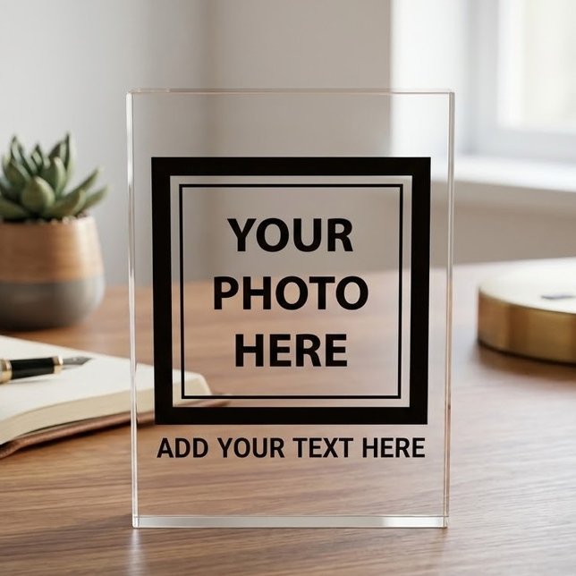Upload Picture Photo & Add Text – Customize Block (Creator Uploaded)