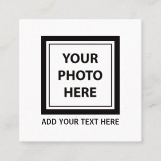 Upload Picture Photo & Add Text – Customize Calling Card