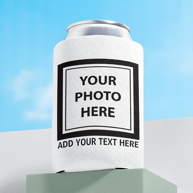 Upload Picture Photo & Add Text – Customize Can Cooler (Creator Uploaded)