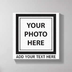 Upload Picture Photo & Add Text – Customize Canvas Print