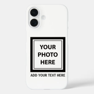 Upload Picture Photo & Add Text – Customize iPhone 16 Case