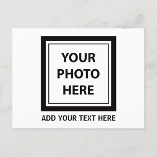 Upload Picture Photo & Add Text – Customize Holiday Postcard