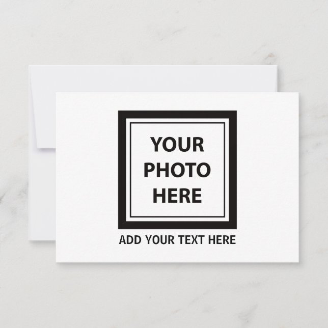 Upload Picture Photo & Add Text – Customize Invitation (Front)