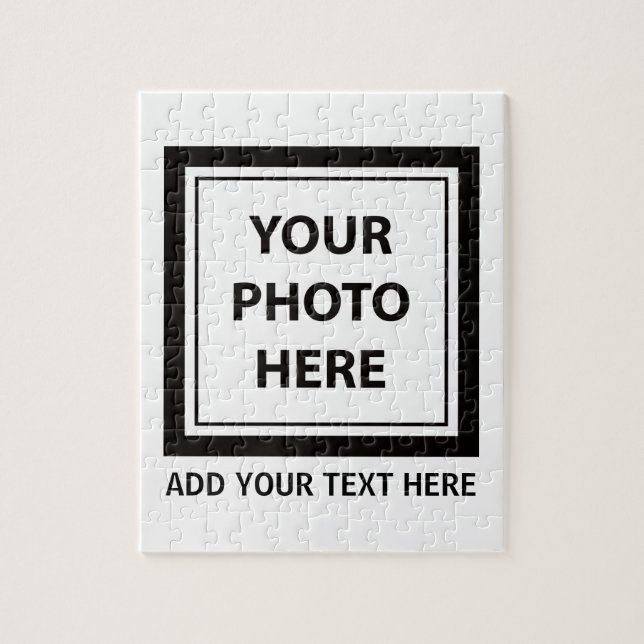 Upload Picture Photo & Add Text – Customize Jigsaw Puzzle (Vertical)