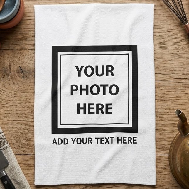 Upload Picture Photo & Add Text – Customize Kitchen Towel (Creator Uploaded)