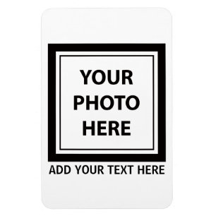 Upload Picture Photo & Add Text – Customize Magnet