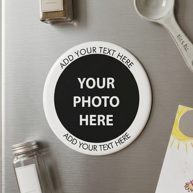 Upload Picture Photo & Add Text – Customize Magnet (Creator Uploaded)