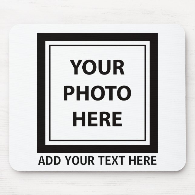 Upload Picture Photo & Add Text – Customize Mouse Pad (Front)