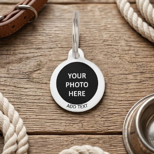 Upload Picture Photo & Add Text – Customize Pet Tag