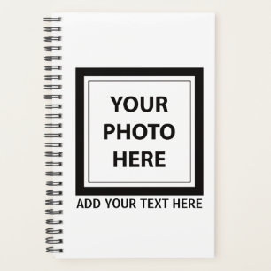 Upload Picture Photo & Add Text – Customize Planner