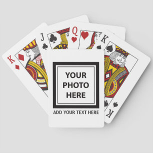 Upload Picture Photo & Add Text – Customize Playing Cards