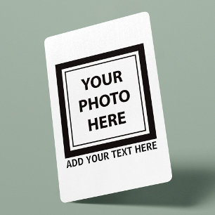 Upload Picture Photo & Add Text – Customize Playing Cards