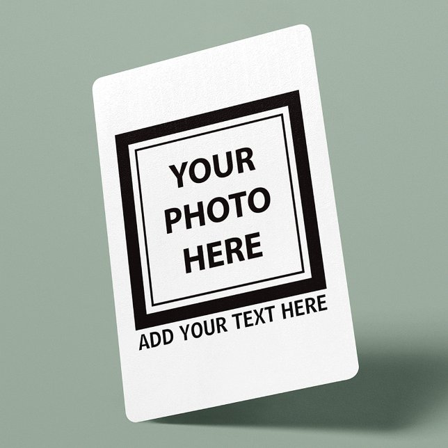Upload Picture Photo & Add Text – Customize Playing Cards (Creator Uploaded)
