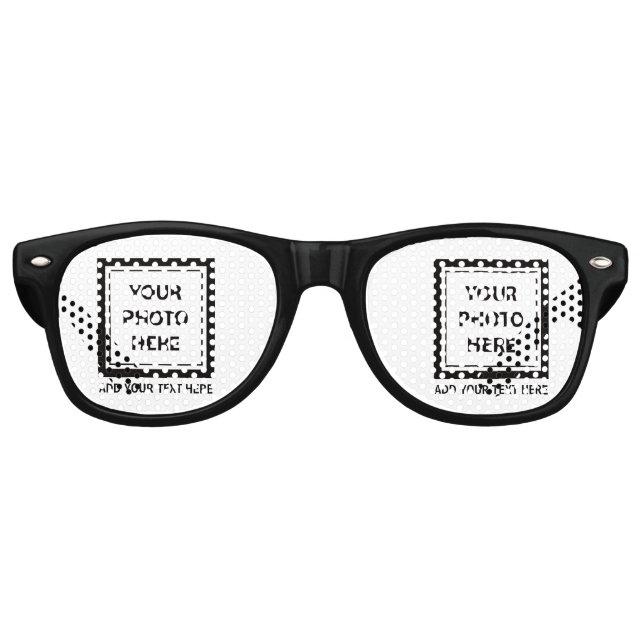 Upload Picture Photo & Add Text – Customize Retro Sunglasses (Front)