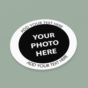 Upload Picture Photo & Add Text – Customize Round Paper Coaster