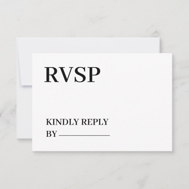 Upload Picture Photo & Add Text – Customize RSVP Card (Front)