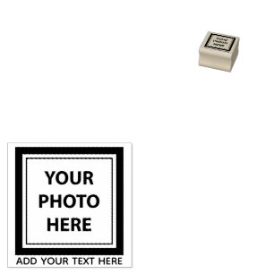 Upload Picture Photo & Add Text – Customize Rubber Stamp