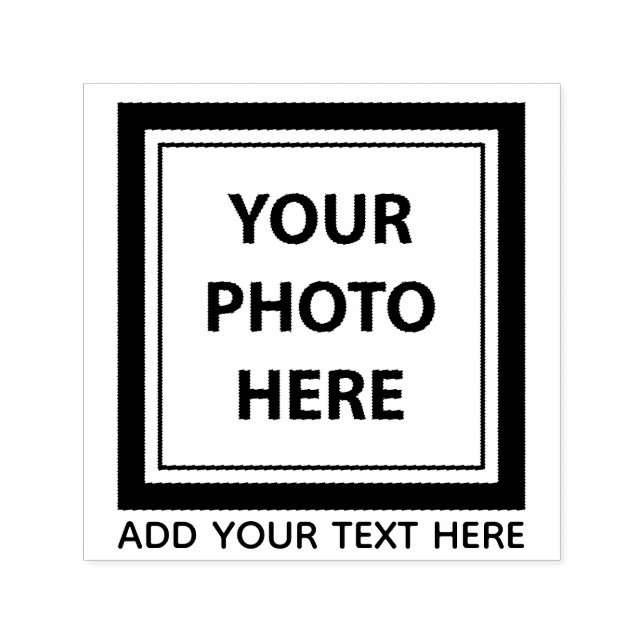 Upload Picture Photo & Add Text – Customize Self-inking Stamp (Design)