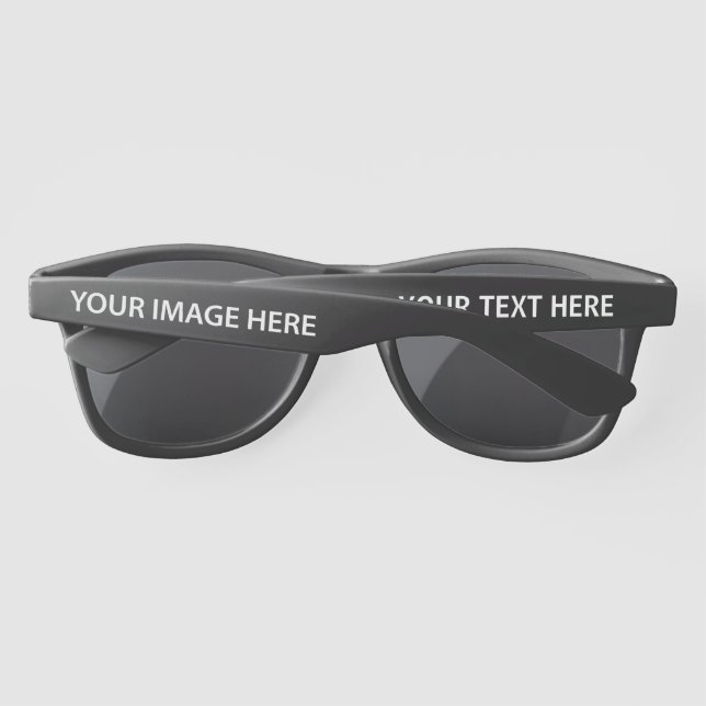 Upload Picture Photo & Add Text – Customize Sunglasses (Back)