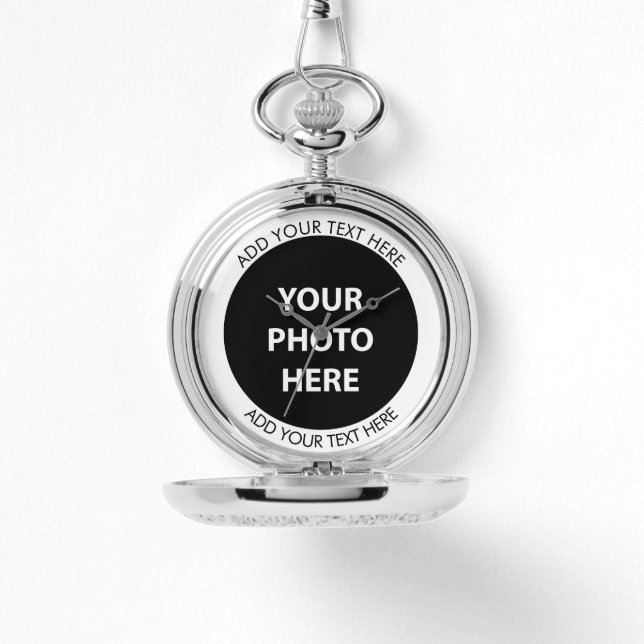 Upload Picture Photo & Add Text – Customize Watch (Front)