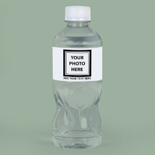 Upload Picture Photo & Add Text – Customize Water Bottle Label