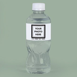 Upload Picture Photo & Add Text – Customize Water Bottle Label