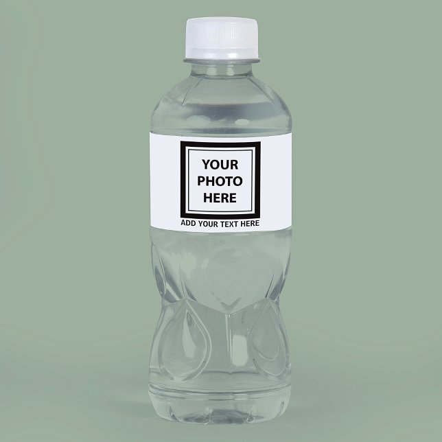 Upload Picture Photo & Add Text – Customize Water Bottle Label (Creator Uploaded)