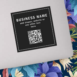 Upload QR code or Logo   Modern Black