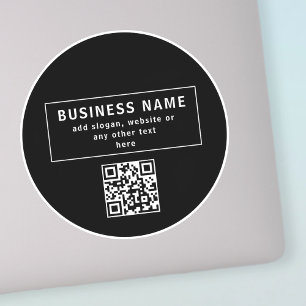 Upload QR code or Logo   Modern Black