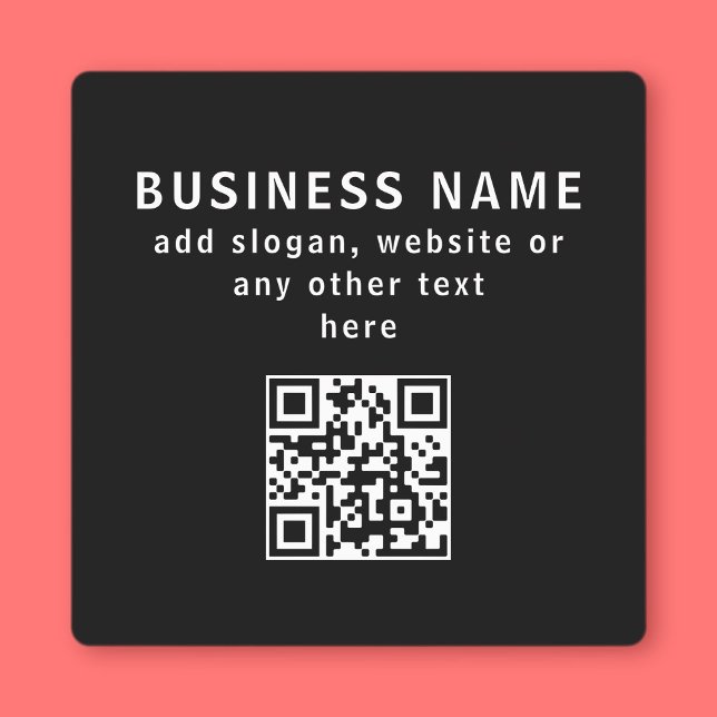 Upload QR code or Logo | Modern Black Waterproof (Creator Uploaded)