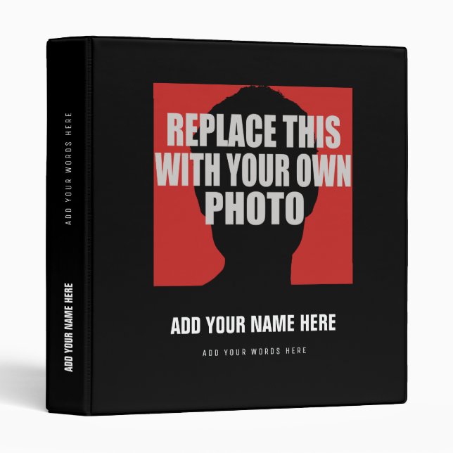 upload , replace your own photo binder (Front/Spine)