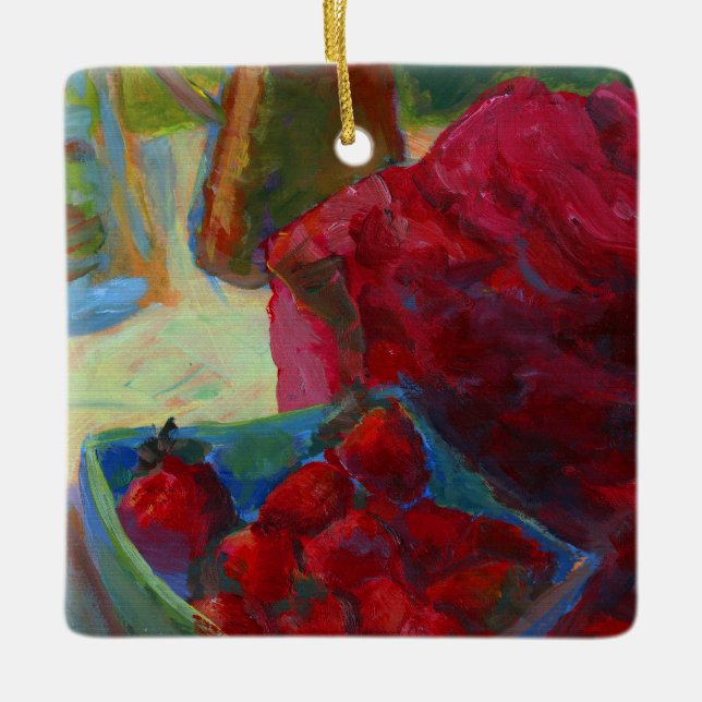 Upload Your Artwork | Turn Custom Painting to Ceramic Ornament (Front)