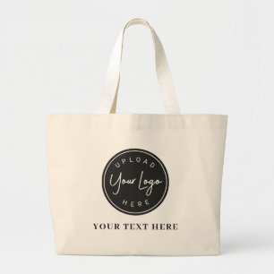 Upload Your Brand Logo Large Tote Bag