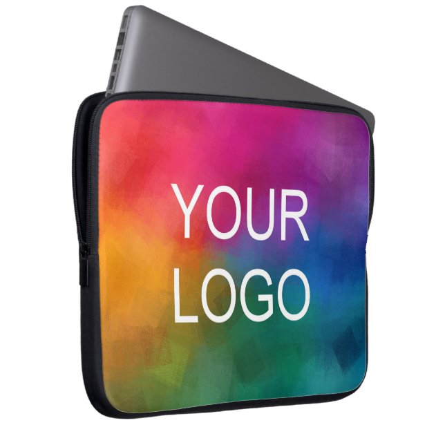 Upload Your Business Logo Add Text Here Template Laptop Sleeve (Front Right)