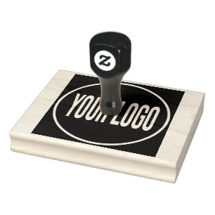 Upload Your Business Logo Large Rubber Stamp